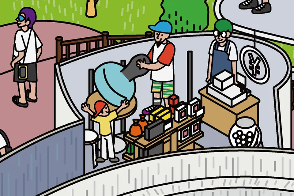 道の駅縄文ロマン 南かやべ図解拡大