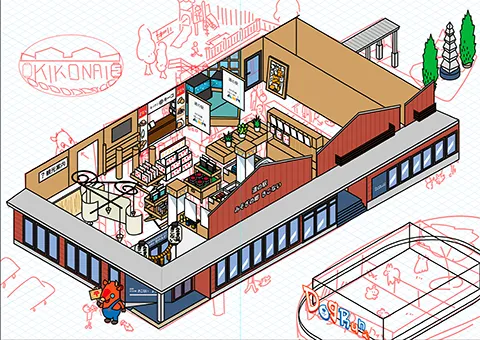 道の駅みそぎの郷 きこないの図解プロセス