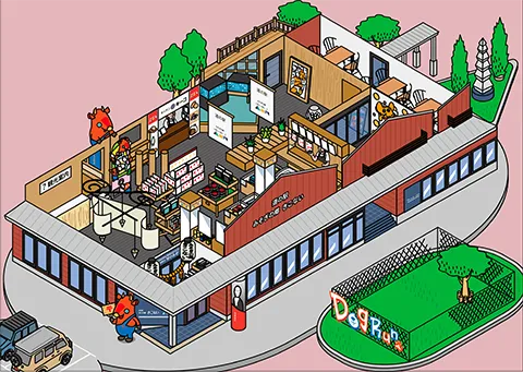 道の駅みそぎの郷 きこないの図解プロセス