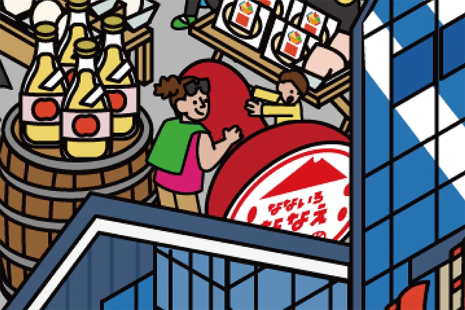 道の駅ななえ・なないろの図解拡大