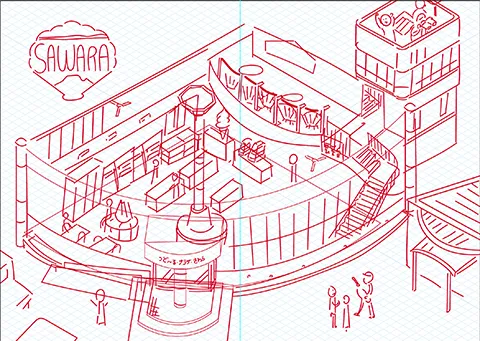 道の駅つど〜る・プラザ・さわらの図解プロセス