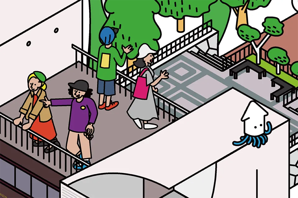 道の駅YOU・遊・もりの図解拡大