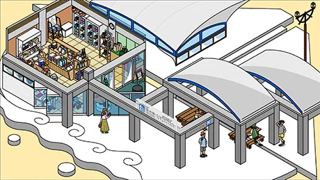 道の駅 いわない 図解