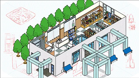 道の駅 シェルプラザ・港 図解