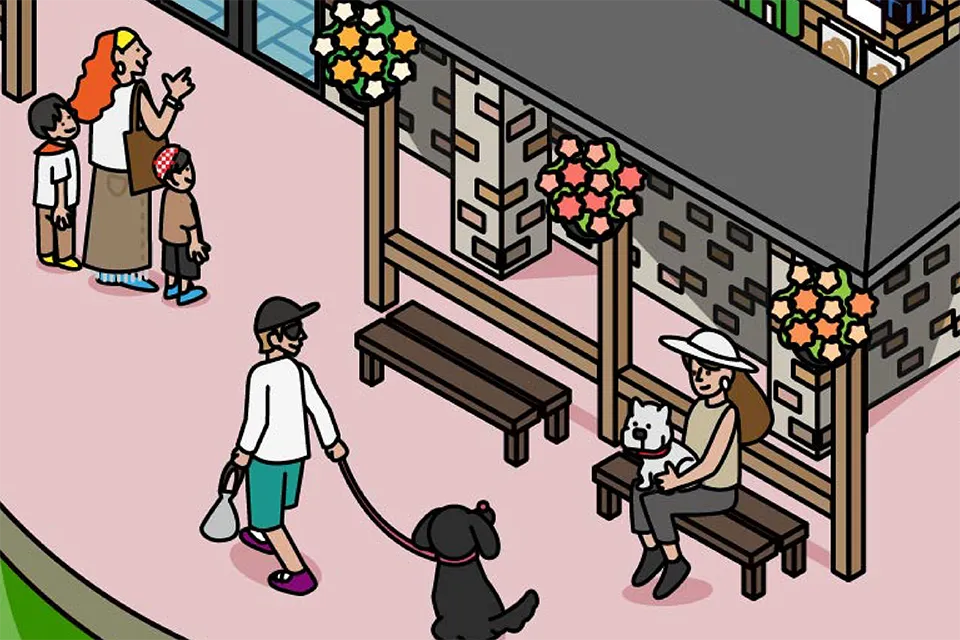 道の駅恵庭 図解イラスト