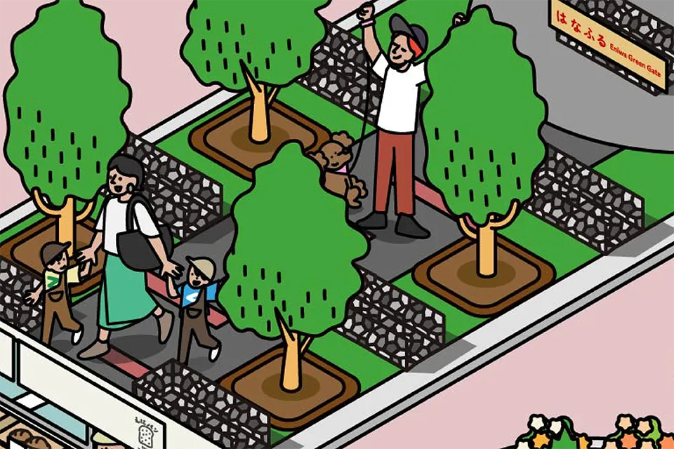 道の駅恵庭 図解イラスト