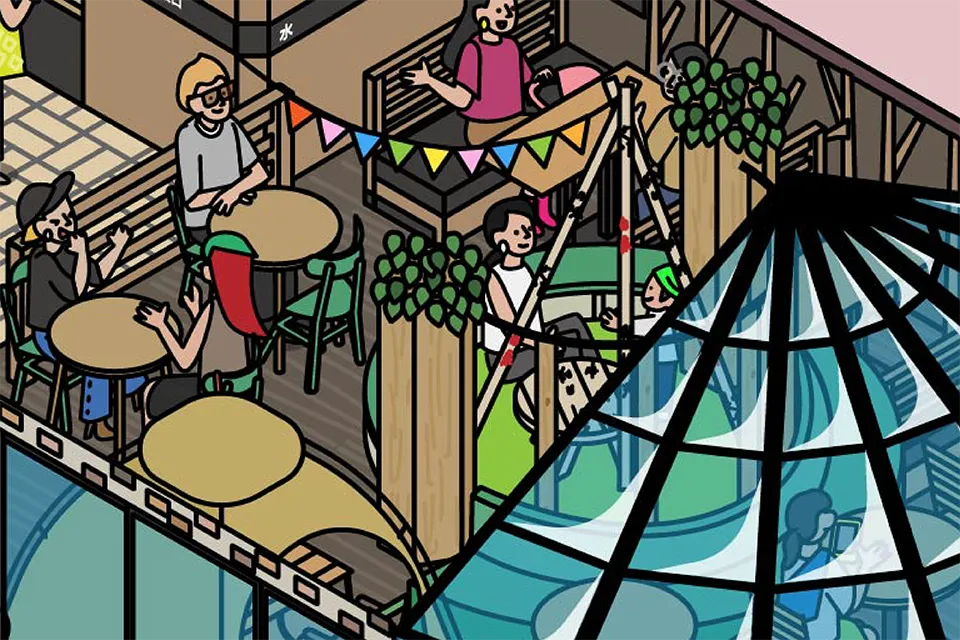 道の駅恵庭 図解イラスト