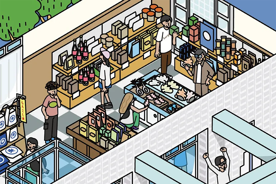 道の駅 シェルプラザ・港 図解