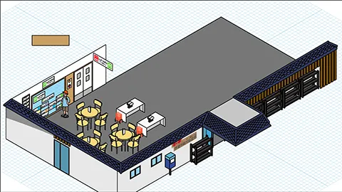 道の駅だて歴史の杜の図解イラスト