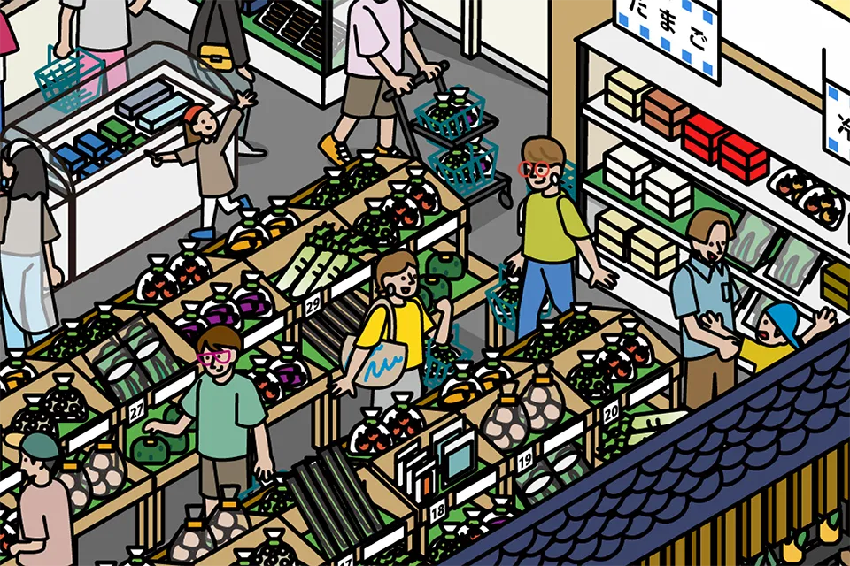 道の駅だて歴史の杜の図解イラスト