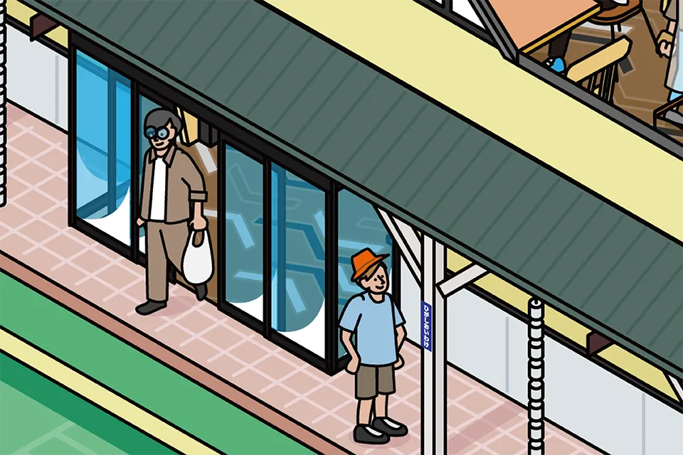 道の駅 あびらD51ステーションの図解イラストの図解イラスト