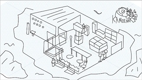 道の駅オスコイ!かもえないの図解イラスト