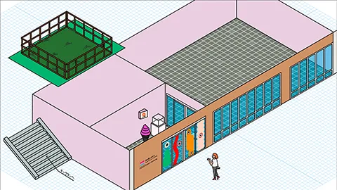 道の駅ふるびらたらこミュージアムの図解イラスト