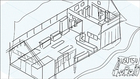 道の駅ルスツ230 図解イラスト