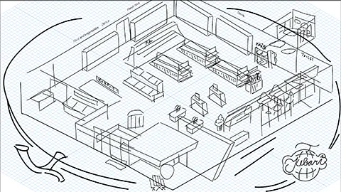 道の駅夕張メロードの図解イラスト
