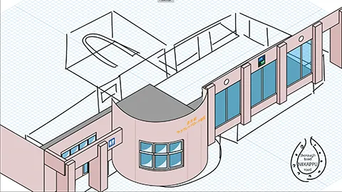 道の駅サラブレッドロード新冠の図解イラスト