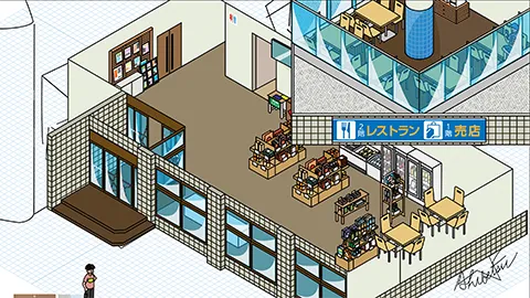 道の駅スタープラザ芦別の図解イラスト