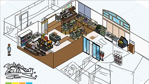 道の駅たきかわ 図解イラスト