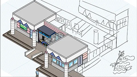 道の駅みついし 図解イラスト