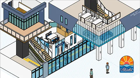 道の駅石狩「あいろーど厚田」図解イラスト