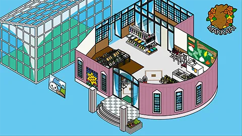 道の駅 真狩フラワーセンター図解イラスト