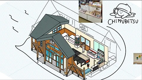 道の駅 鐘のなるまち・ちっぷべつ 図解イラスト