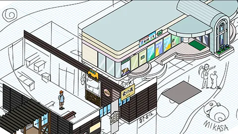 道の駅三笠 図解イラスト