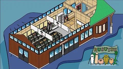 道の駅ルスツ230 図解イラスト