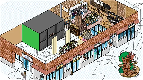 道の駅樹海ロード日高 図解イラスト