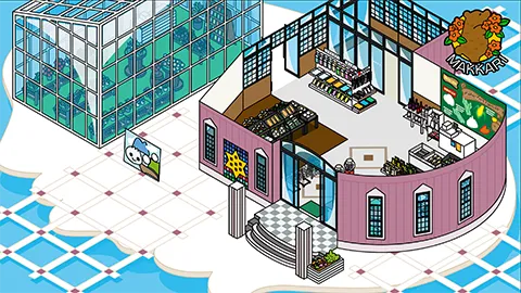 道の駅 真狩フラワーセンター図解イラスト