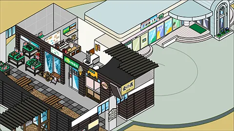 道の駅三笠 図解イラスト