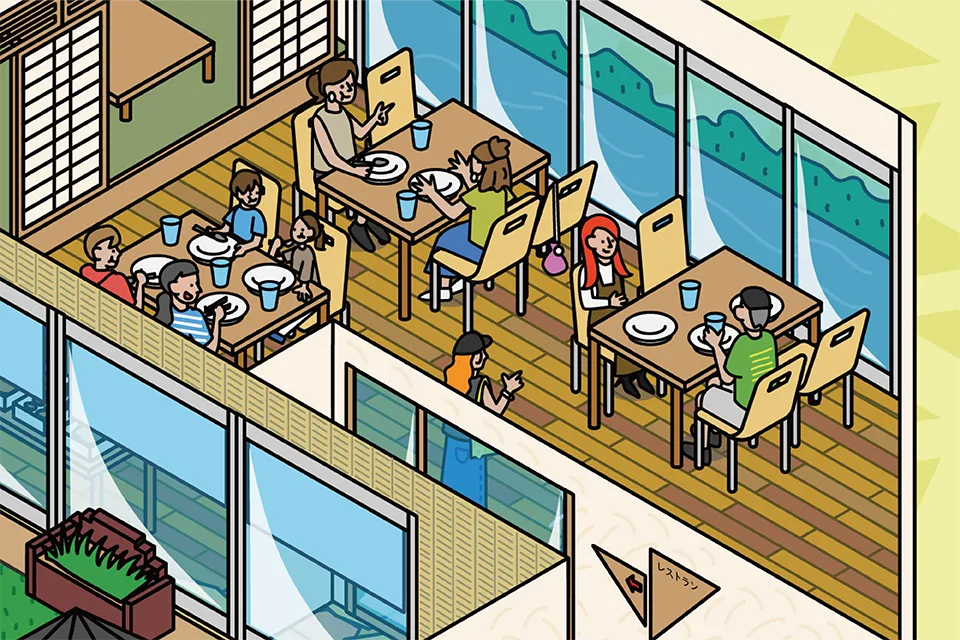 道の駅しんしのつ 図解イラスト