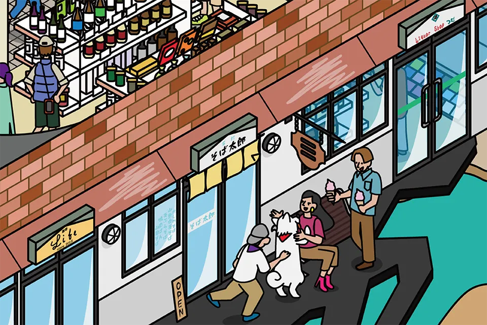 道の駅樹海ロード日高 図解イラスト