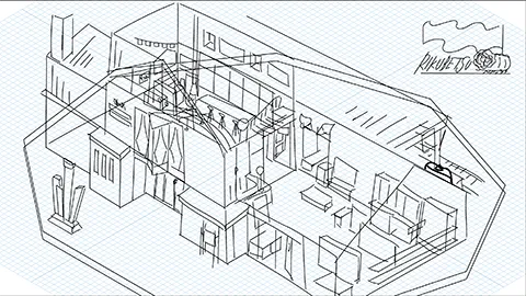 道の駅オーロラタウン93りくべつ 図解イラスト