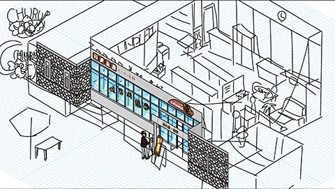 道の駅忠類 図解イラスト