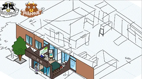 道の駅しほろ温泉 図解イラスト