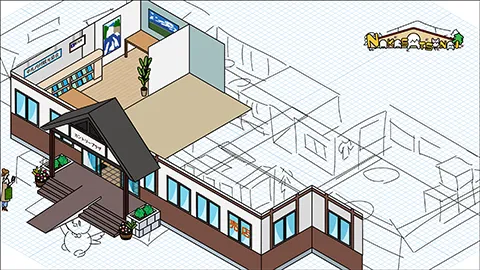 道の駅なかさつな 図解イラスト