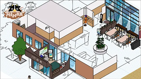 道の駅しほろ温泉 図解イラスト