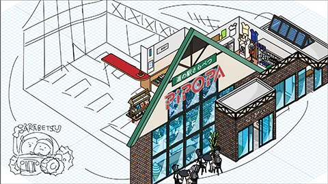 道の駅さらべつ 図解イラスト