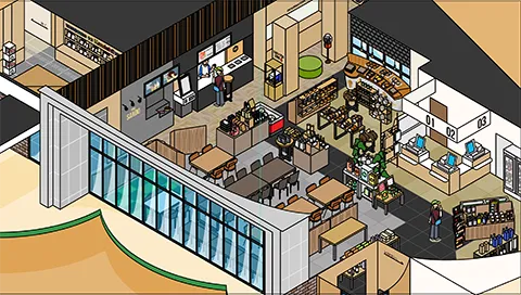 道の駅かみしほろ 図解イラスト
