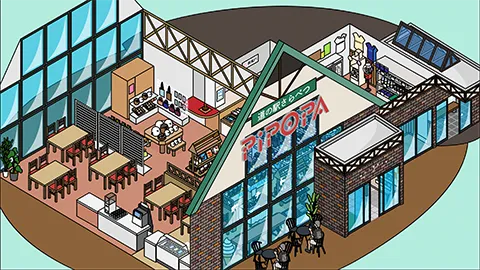 道の駅さらべつ 図解イラスト