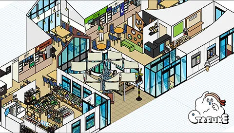 道の駅おとふけ 図解イラスト
