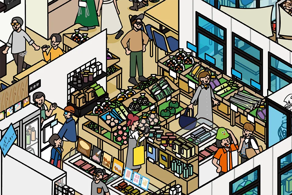 道の駅おとふけ 図解イラスト