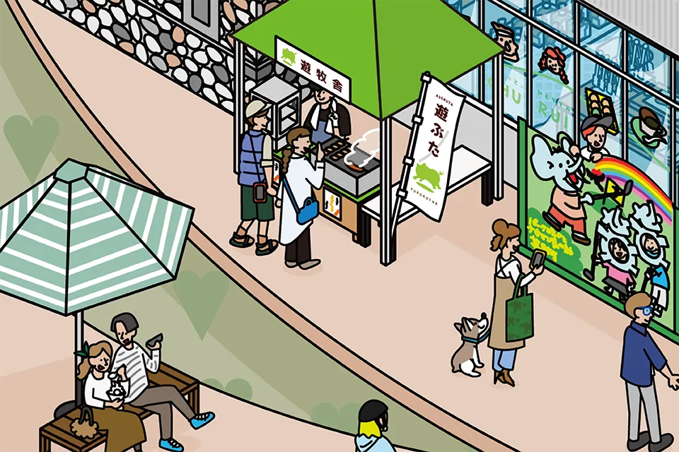 道の駅忠類 図解イラスト